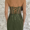 The Bianca Green Mini Dress - Image 2