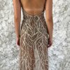 The Gabi Nude Sheer Dress - Image 3