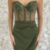 The Bianca Green Mini Dress