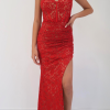 The Gabi Red Lace Dress