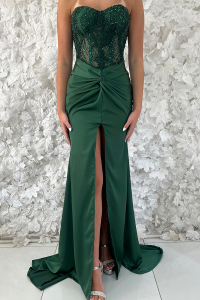 The Emerald Twist Dress