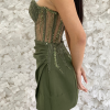 The Bianca Green Mini Dress - Image 3