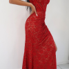 The Gabi Red Lace Dress - Image 3