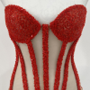 The Red Beaded Corset