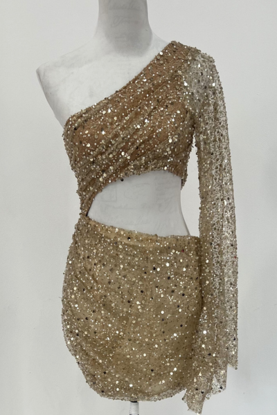 The Gen Gold Short Dress